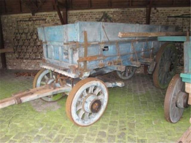 Boerenwagen met sponnenzijbord, Karrenmuseum Essen